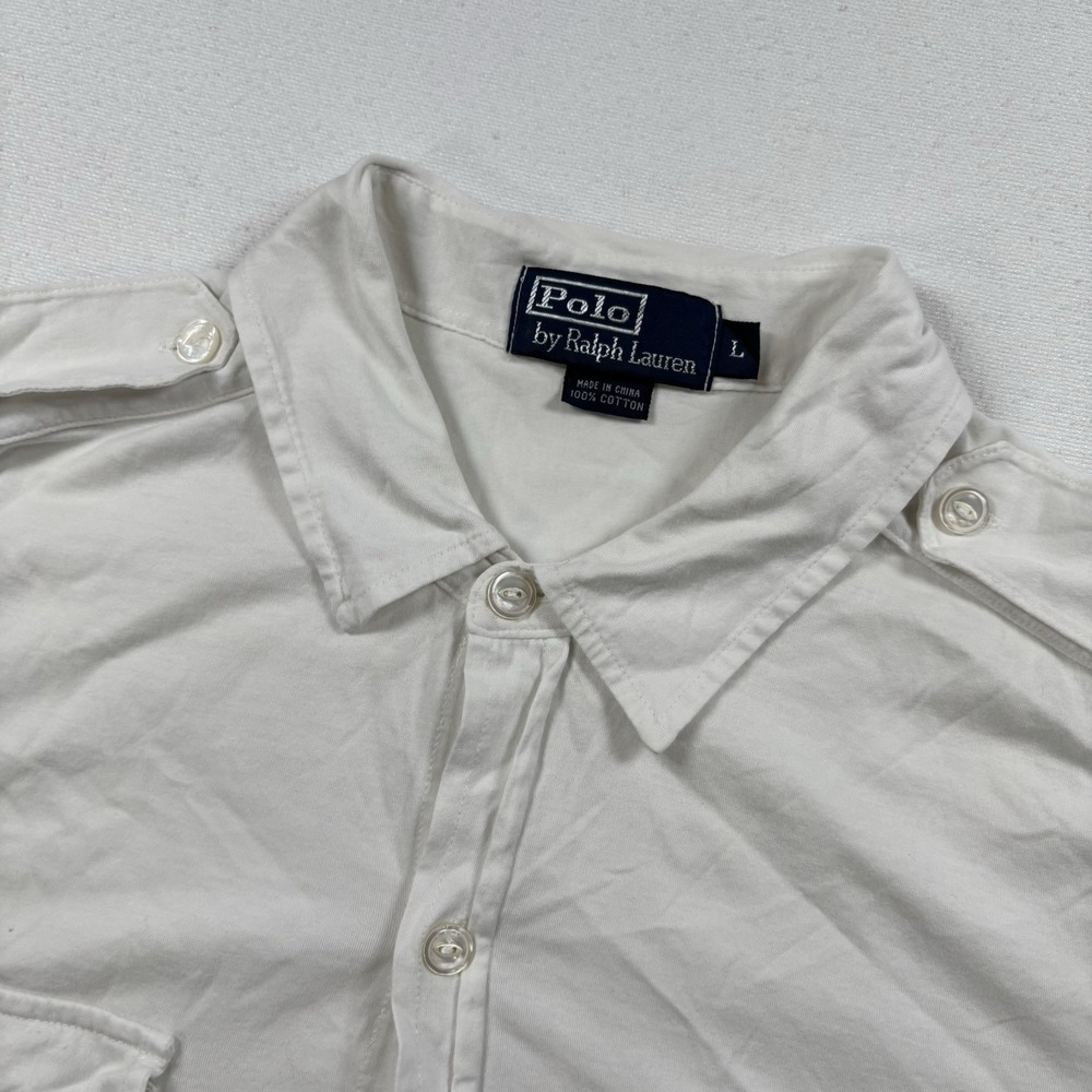 Polo Ralph Lauren Women's Long Sleeve Double Pocket Button Down Shirt L